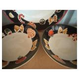 Pasta Bowl Set (3 Pieces), Pyrex Storage w/ Lids (2) and Tongs