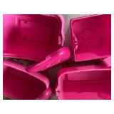Pink LEGO Plastic Storage, Empty