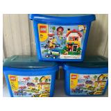 Blue LEGO Plastic Storage, Empty