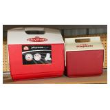 Igloo Coolers (larger one has tear on back but inside is not damaged-please see pictures)