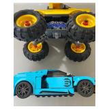 LEGO Yellow F&F Truck and Blue GT Ford