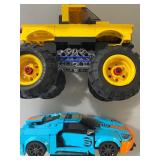 LEGO Yellow F&F Truck and Blue GT Ford