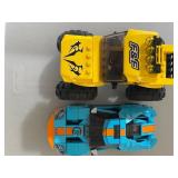 LEGO Yellow F&F Truck and Blue GT Ford