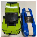 LEGO Kits 76899 Green Lamborghini and 75871 Blue Mustang