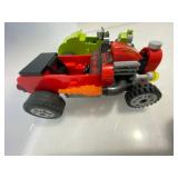 LEGO Red and Green Custom Made Hot Rods