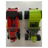 LEGO Red and Green Custom Made Hot Rods