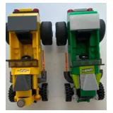 LEGO Yellow and Green Custom Made Hot Rods
