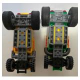 LEGO Yellow and Green Custom Made Hot Rods