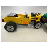 LEGO Yellow and Green Custom Made Hot Rods