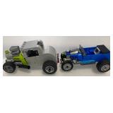 LEGO Gray and Blue Custom Made Hot Rods