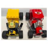 LEGO Yellow and Red Custom Made Hot Rods