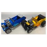 LEGO Blue and Yellow Custom Made Hot Rods