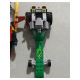 LEGO 70732 Ninjango Boat and 76012 Green Riddler Car