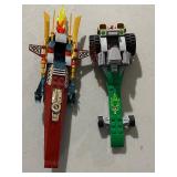 LEGO 70732 Ninjango Boat and 76012 Green Riddler Car