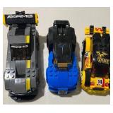 LEGO Kits 75877 Mercedes AMG, 75878 Blue Bugatti and Rally Car Expedite 14