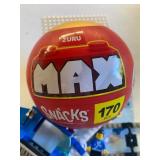 MEGA BLOKS Pirate Skull, ZURU MAX Snacks Still Sealed - (Hot Dog) and Helicopter/Pieces
