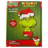 Brickcraft Building Block Ornament Sets, Grinch (2) and Max (2), All 4 Packages are Sealed