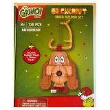 Brickcraft Building Block Ornament Sets, Grinch (2) and Max (2), All 4 Packages are Sealed