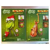 Brickcraft Building Block Ornament Sets, Grinch (2) and Max (2), All 4 Packages are Sealed