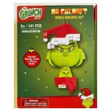Brickcraft Building Block Ornament Sets, Grinch (2) and Max (2), All 4 Packages are Sealed