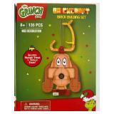 Brickcraft Building Block Ornament Sets, Grinch (2) and Max (2), All 4 Packages are Sealed
