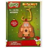 Brickcraft Building Block Ornament Sets, Grinch (2) and Max (2), All 4 Packages are Sealed
