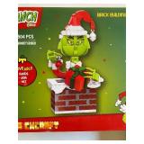 Brickcraft Building Block Sets, Up the Chimney Grinch, Grinch and Max Ornaments (1 Each), All Packages are Sealed