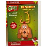 Brickcraft Building Block Sets, Up the Chimney Grinch, Grinch and Max Ornaments (1 Each), All Packages are Sealed