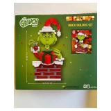 Brickcraft Building Block Sets, Up the Chimney Grinch, Grinch and Max Ornaments (1 Each), All Packages are Sealed