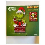 Brickcraft Building Block Sets, Up the Chimney Grinch, Grinch and Max Ornaments (1 Each), All Packages are Sealed