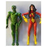 Green Goblin (2010?) and Spider-Woman (2006), Both Approx 6"