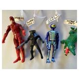 Daredevil, Black Manta, Scooby Doo Skeleton and Vintage Alligator, Please See Pictures for More Details