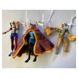 Harley Quinn, Doctor Strange and Sandman, All Approx 6"