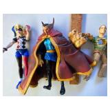 Harley Quinn, Doctor Strange and Sandman, All Approx 6"