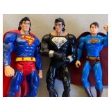 Superman and Batman Action Figures, (3) EACH, Please See Pictures