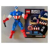 Captain America Figurine and LEGO Kit 41589 w/ Booklet