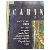 New Cabin Fever White Tail Throw and Large Camouflage Blanket
