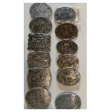 Hesston Belt Buckles (12), Please See Pictures for Years