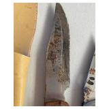 Knives, One has Sheath and Sharpening Stone, Please See Pictures