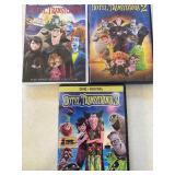 DVDs - Hotel Transylvania 1-3 and Tim Burton, Please See Pictures for Titles