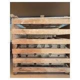 Vintage Egg Crate w/ Cardboard Flats