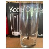 Aramis and Kobe Crystal Glasses, (4) in Each Box, Appear New