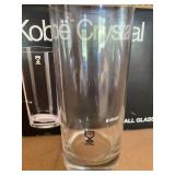 Aramis and Kobe Crystal Glasses, (4) in Each Box, Appear New