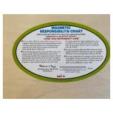 Melissa and Doug Magnetic Responsibility Chart, Like New Condition