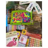 Arts and Crafts - Stencils, Laces, Colored Pencils, Clay Punch, Mini Clothespins and More