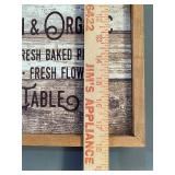 Wood Farmers Market Stand Wall Art
