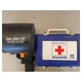 Spot Light (tested/works) and a First Aid Kit
