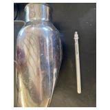 Stainless Urine Catcher and Vintage Thermometer in Metal Case