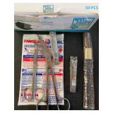 Misc Bathroom Cabinet Contents, Digital Blood Pressure Monitor, Masks and MORE