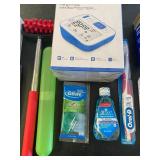 Misc Bathroom Cabinet Contents, Digital Blood Pressure Monitor, Masks and MORE